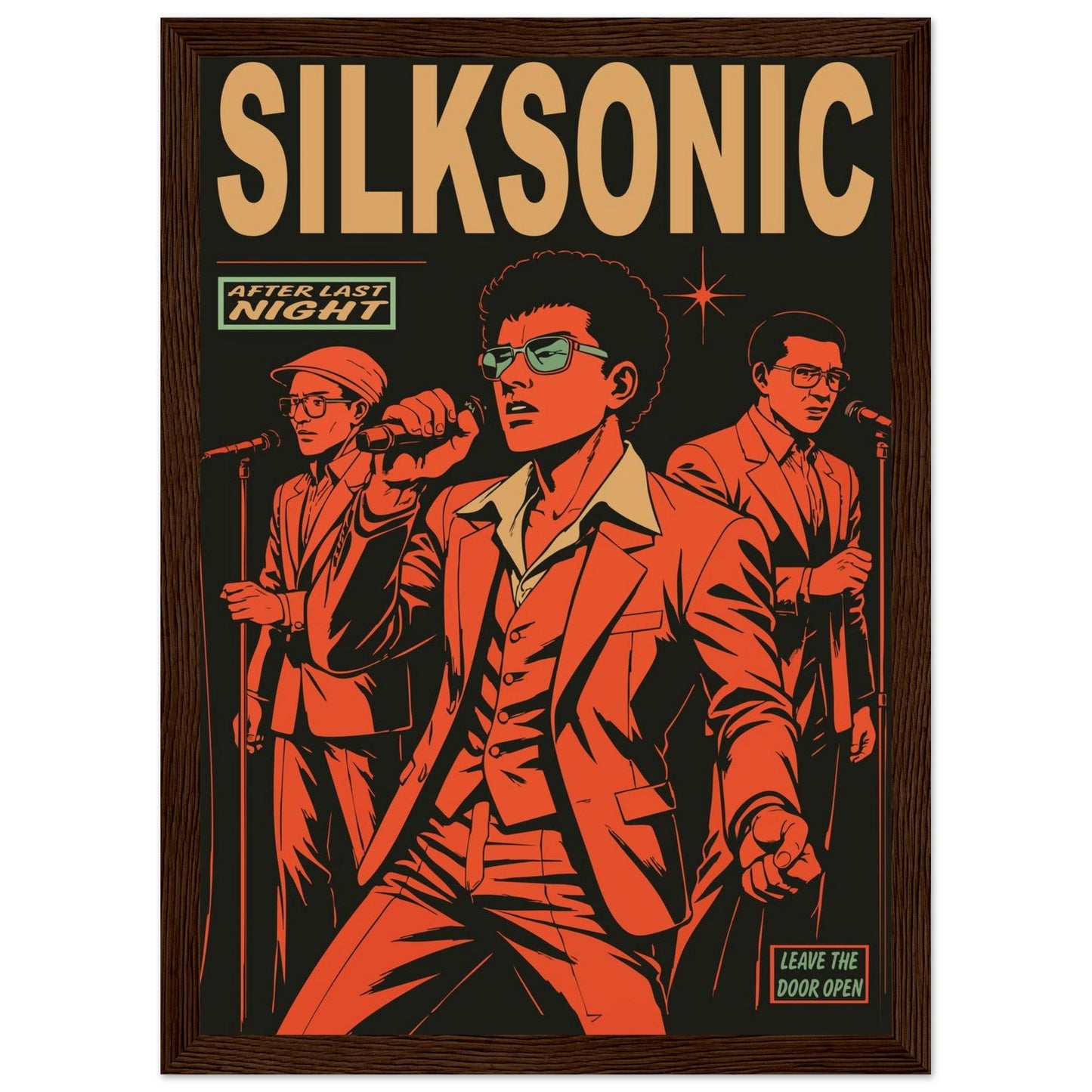 Silksonic Funk - Premium Matte Paper Wooden Framed Poster