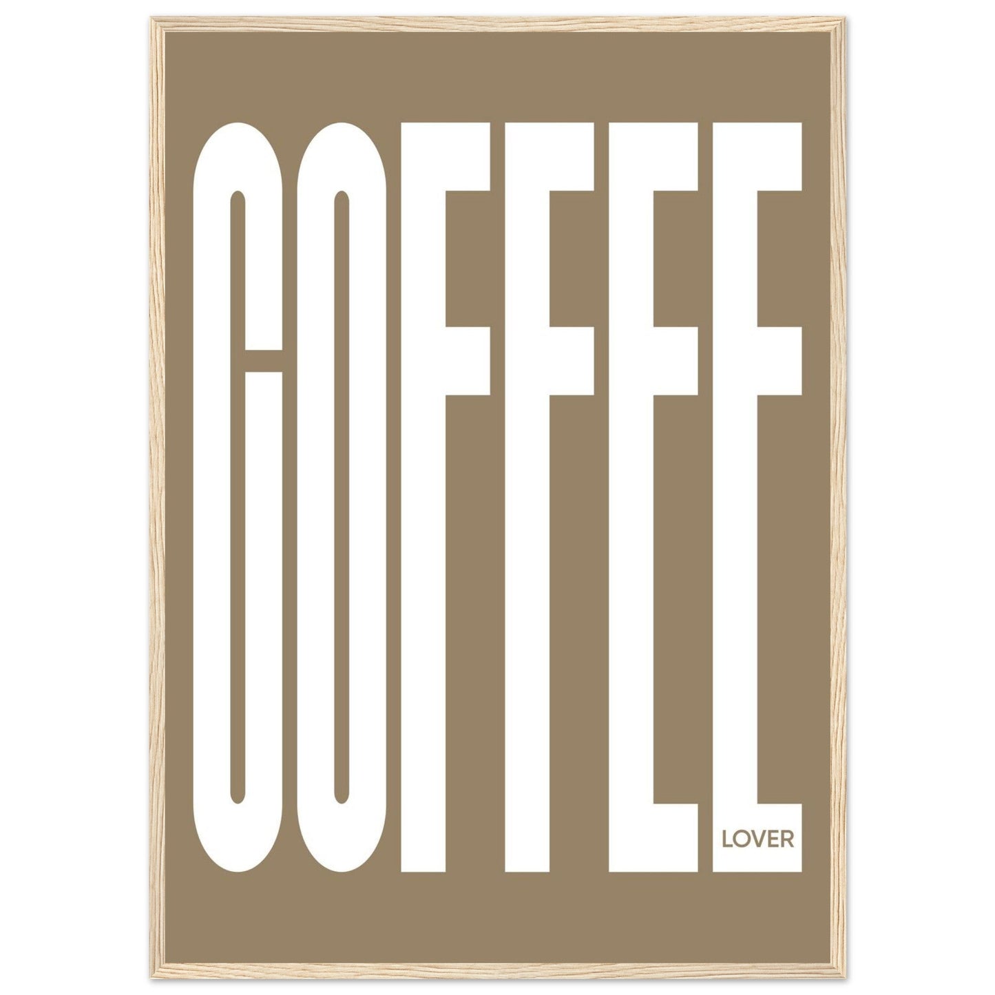 COFFEE - Premium Matte Paper Wooden Framed Poster