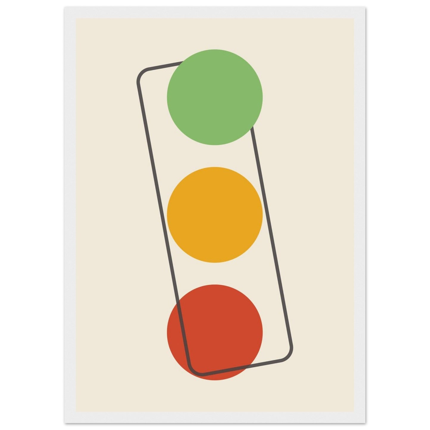 Sign 'The Lights' - Premium Matte Paper Wooden Framed Poster