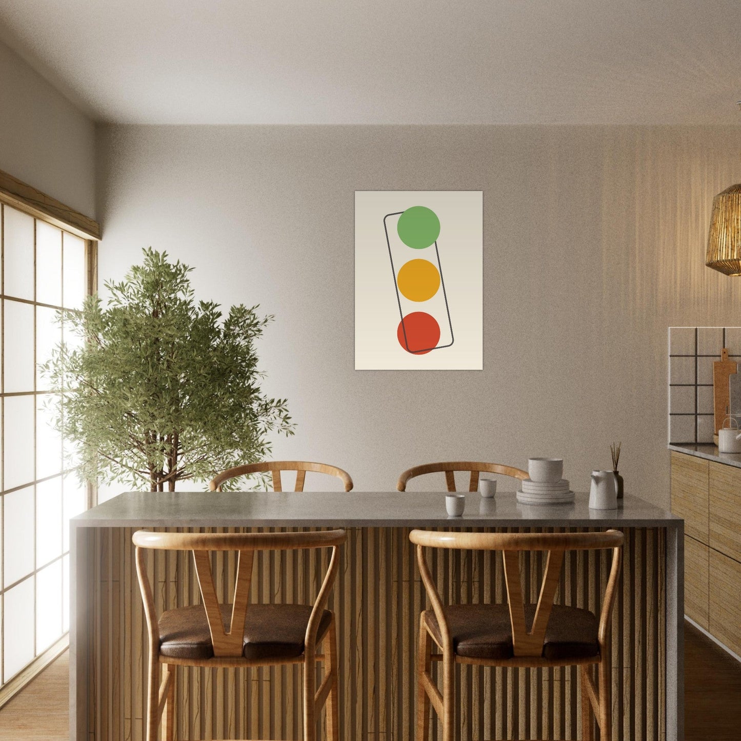 Sign 'The Lights' - Premium Matte Paper Poster