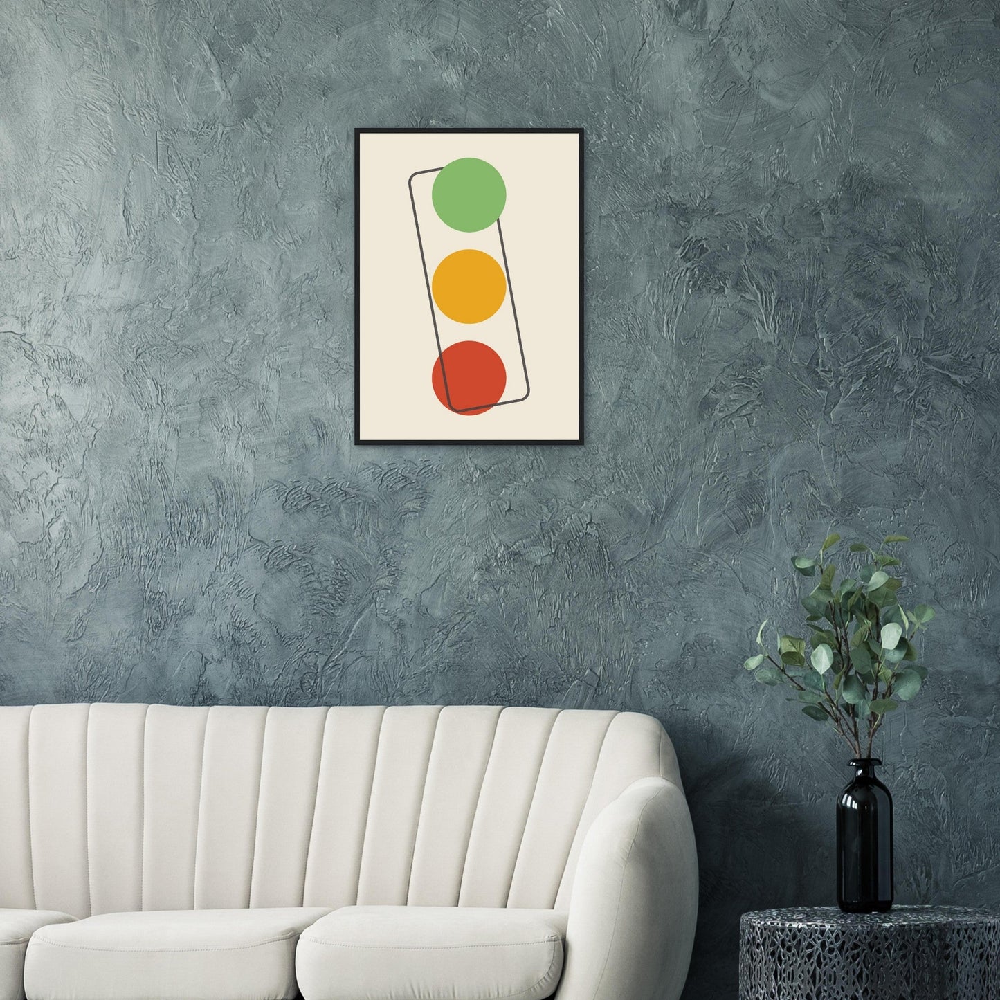 Sign 'The Lights' - Premium Matte Paper Wooden Framed Poster