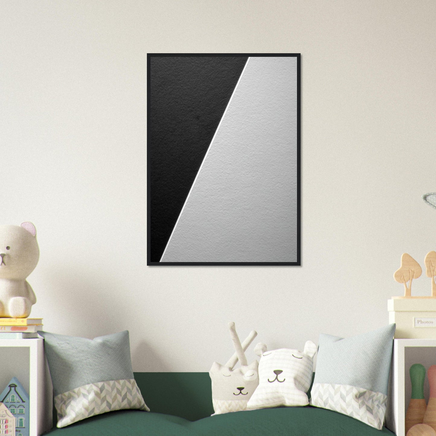 Smart 'Black & White' II  - Premium Matte Paper Wooden Framed Poster