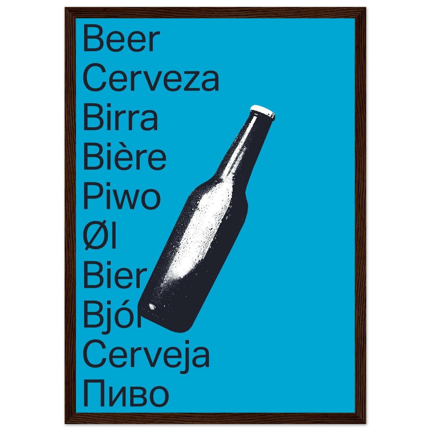 Ed Dickinson 'Beer' - Premium Matte Paper Wooden Framed Poster