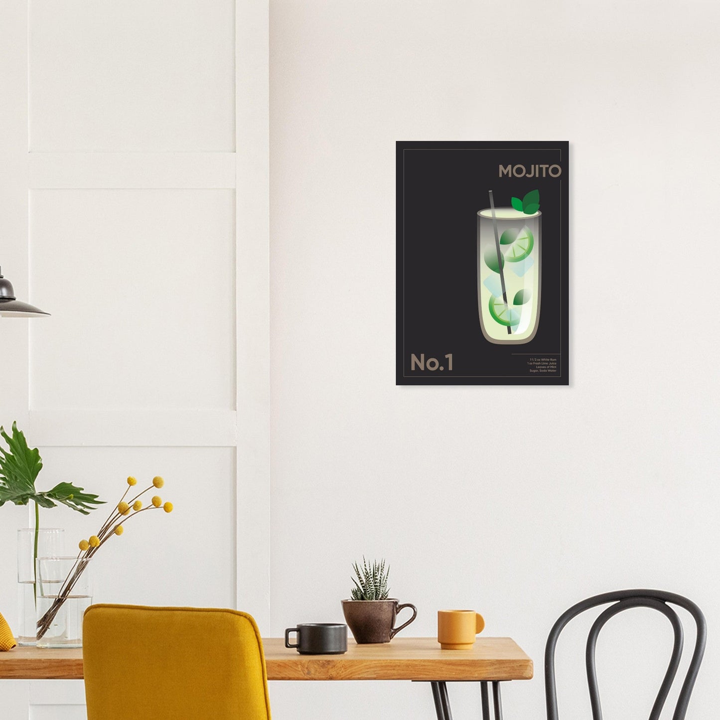 Cocktail 'Mojito' - Premium Matte Paper Poster