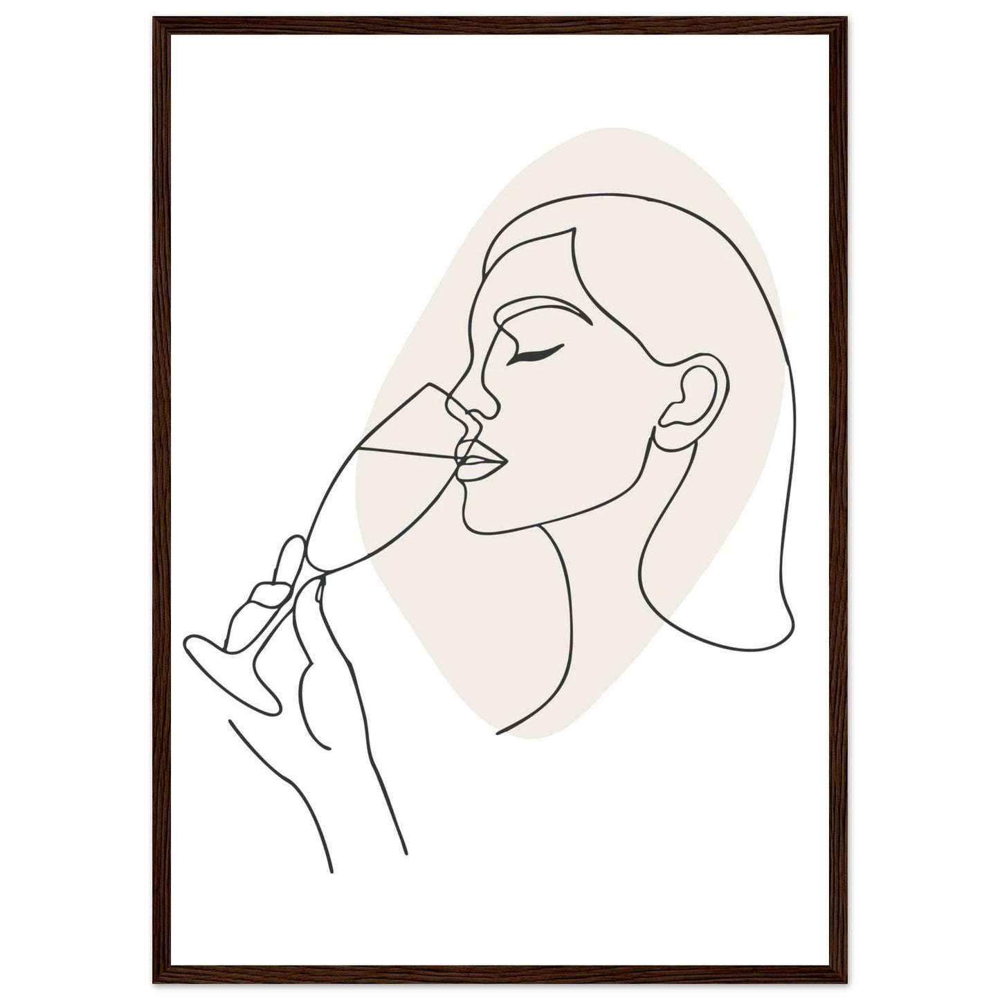 Prosecco - Premium Matte Paper Wooden Framed Poster