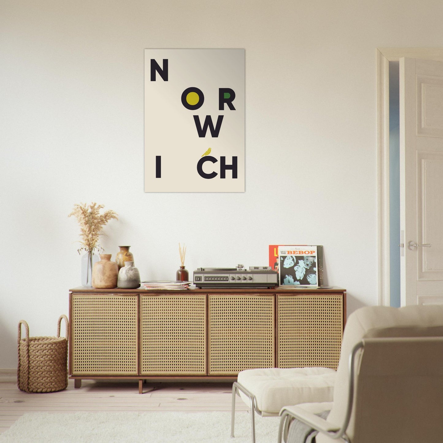 Cities/ Places 'Norwich' - Premium Matte Paper Poster