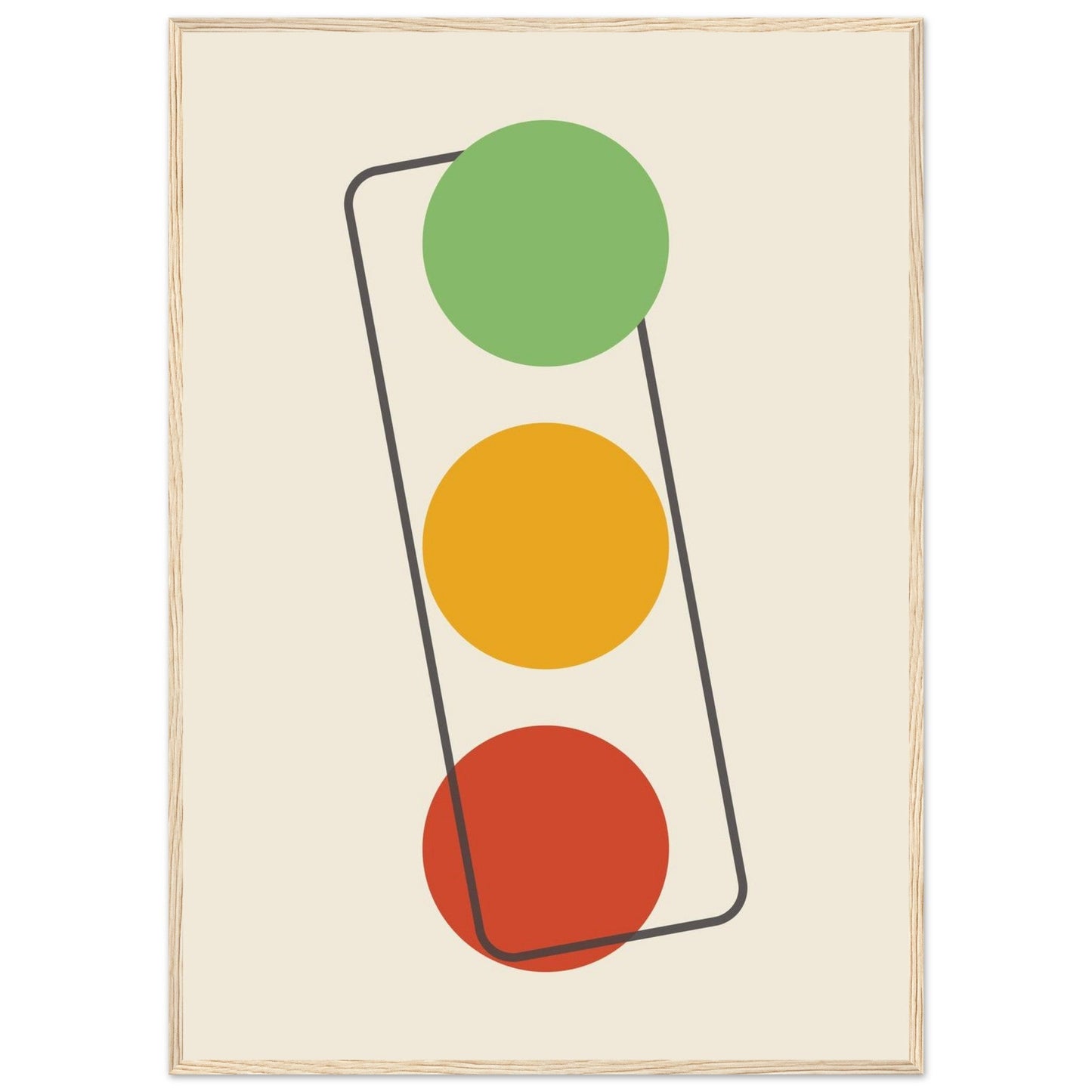 Sign 'The Lights' - Premium Matte Paper Wooden Framed Poster