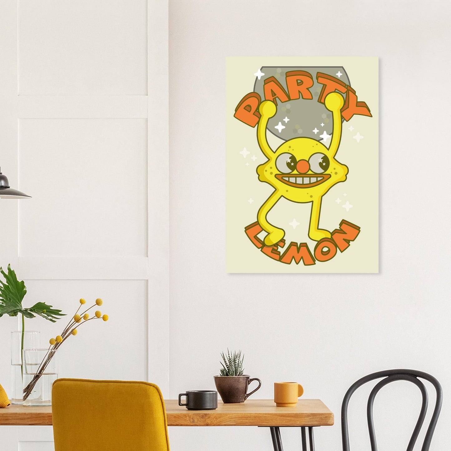 Fruity 'Party Lemon' - Premium Matte Paper Poster