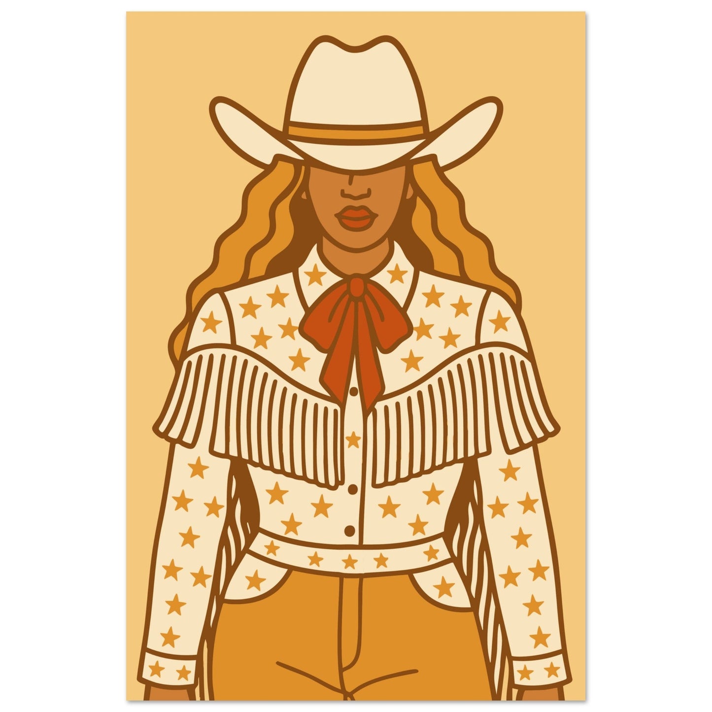 Cowboy 'B' - Premium Matte Paper Poster