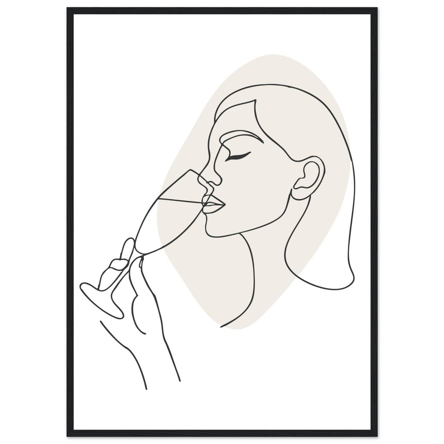 Prosecco - Premium Matte Paper Wooden Framed Poster