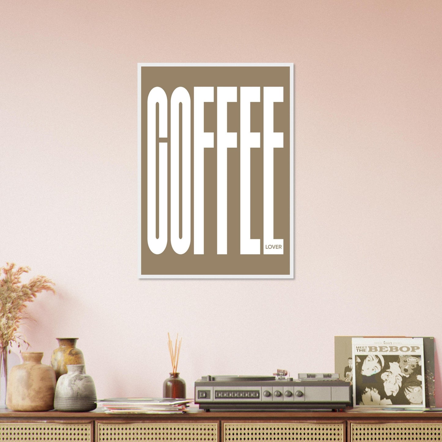 COFFEE - Premium Matte Paper Wooden Framed Poster
