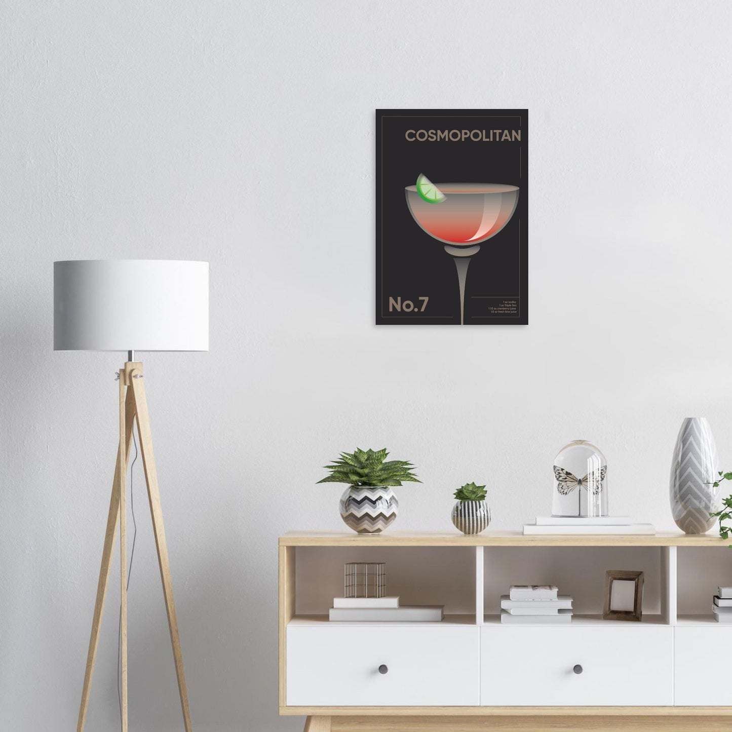 Cocktail 'Cosmopolitan' - Premium Matte Paper Poster