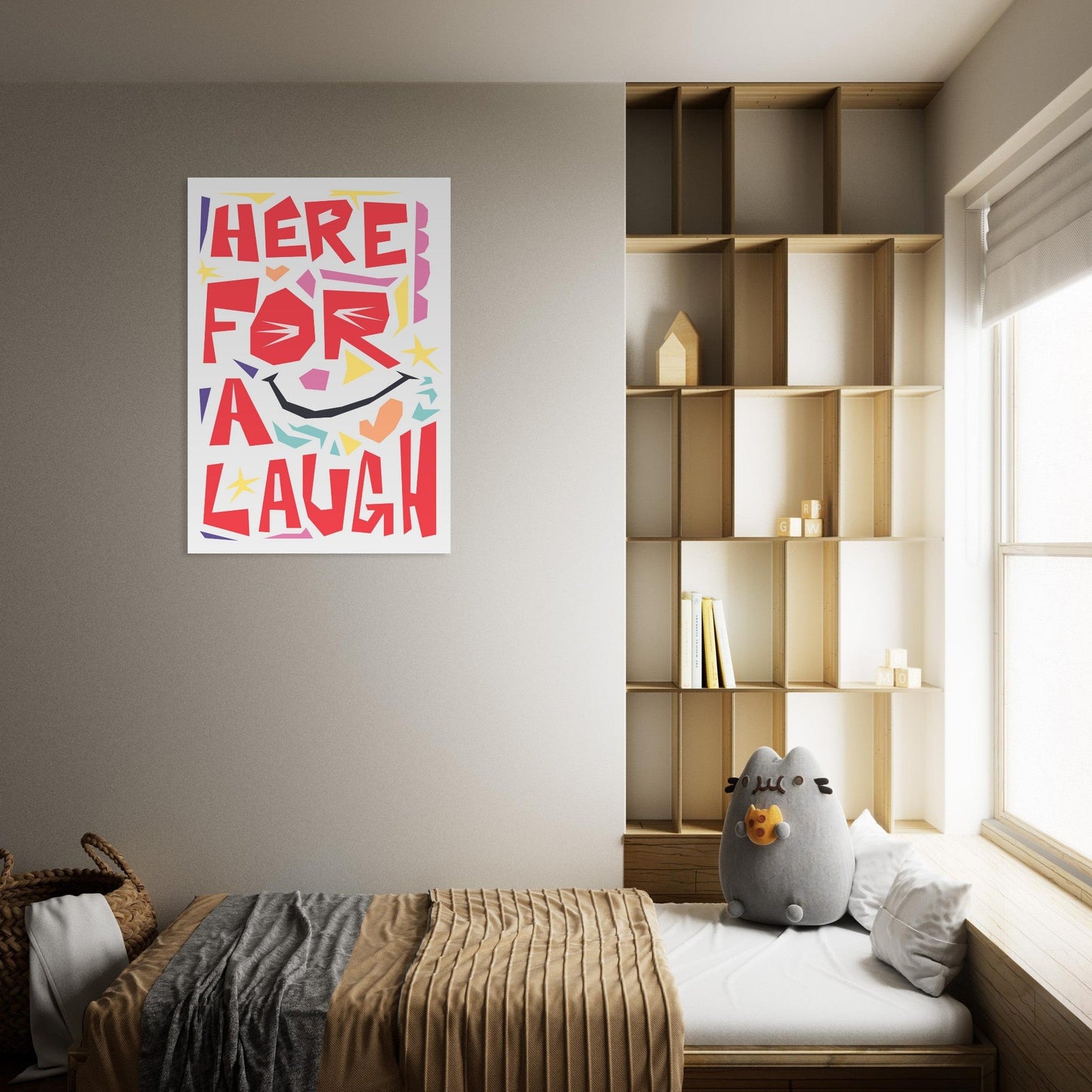 Here For A Laugh - Premium Matte Paper Poster