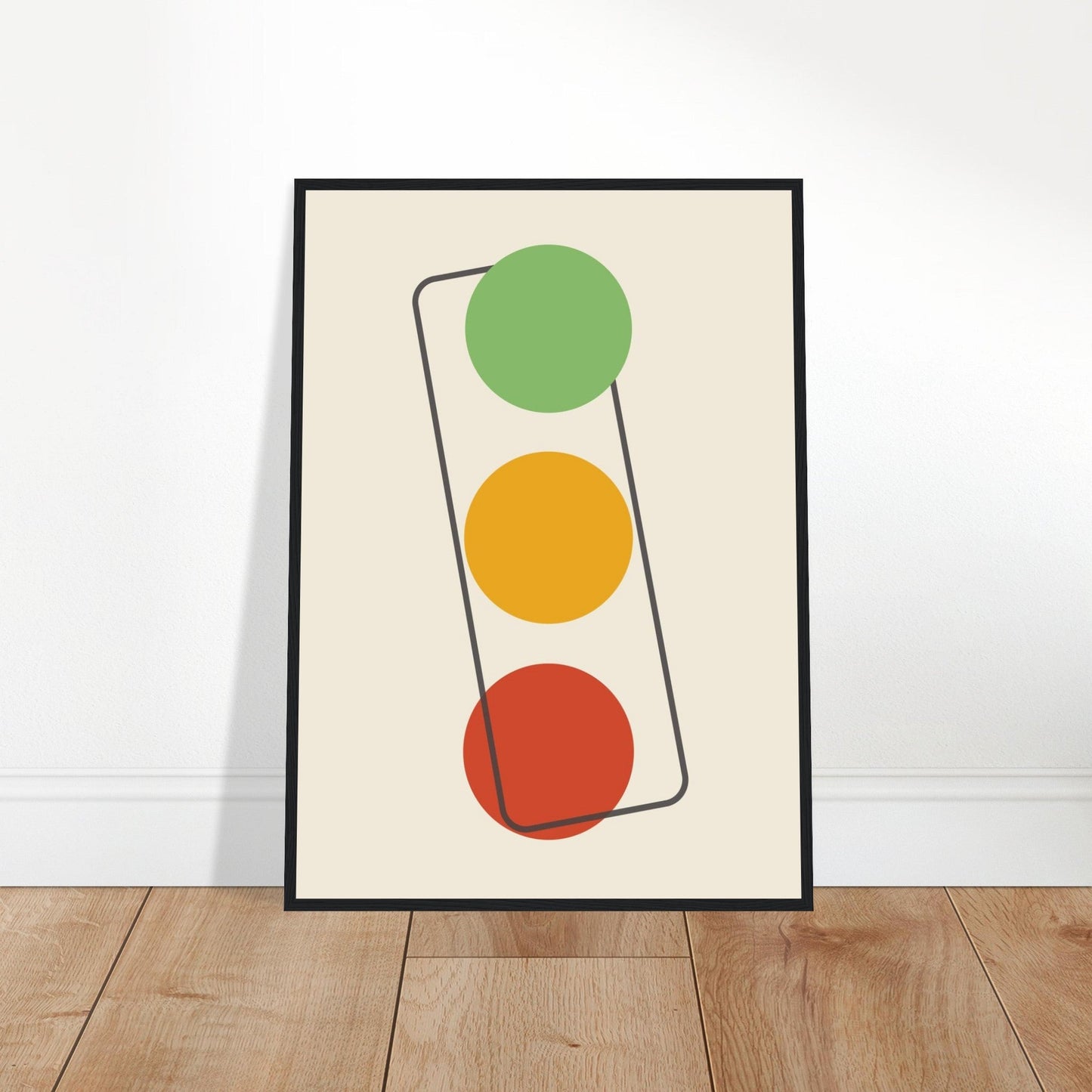 Sign 'The Lights' - Premium Matte Paper Wooden Framed Poster