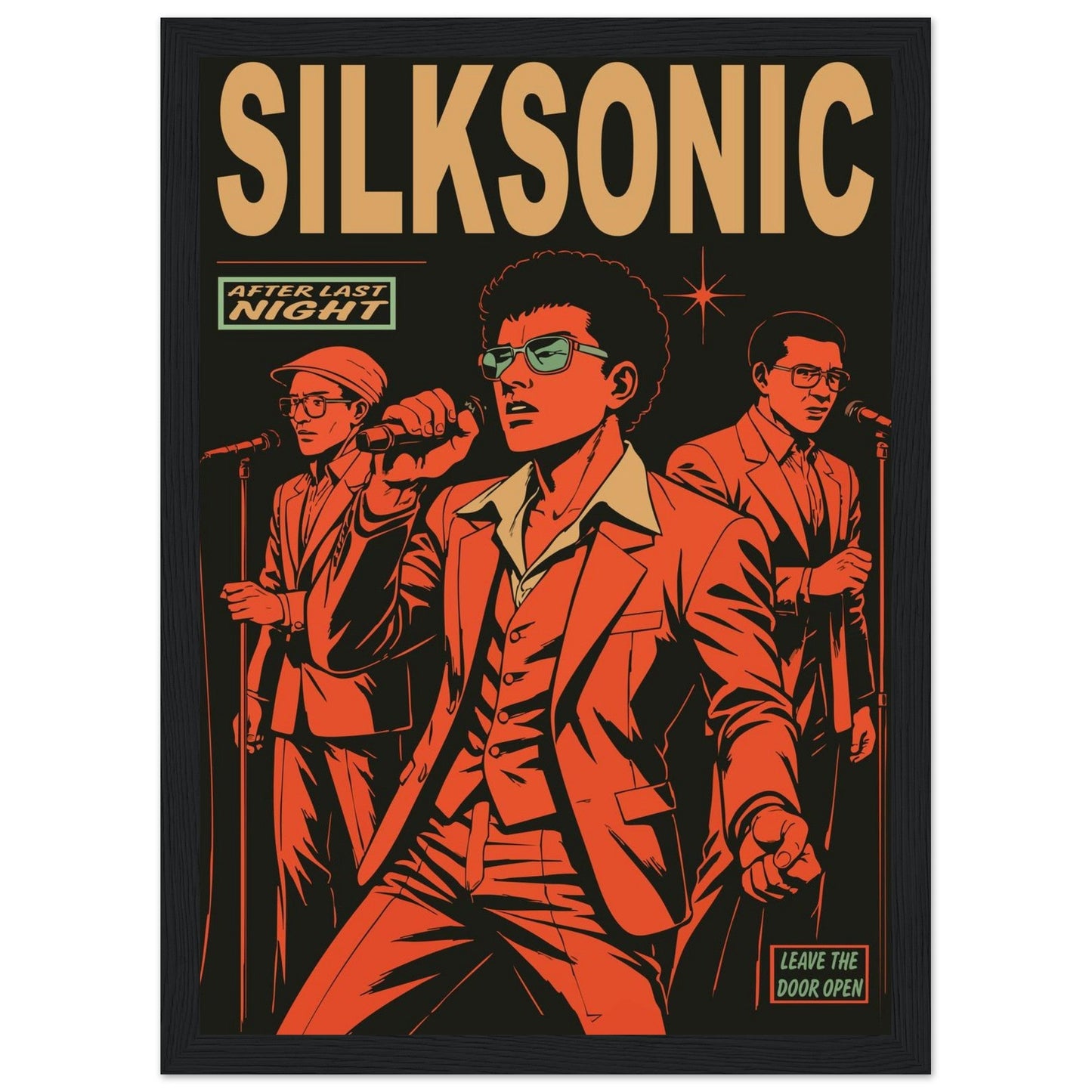 Silksonic Funk - Premium Matte Paper Wooden Framed Poster