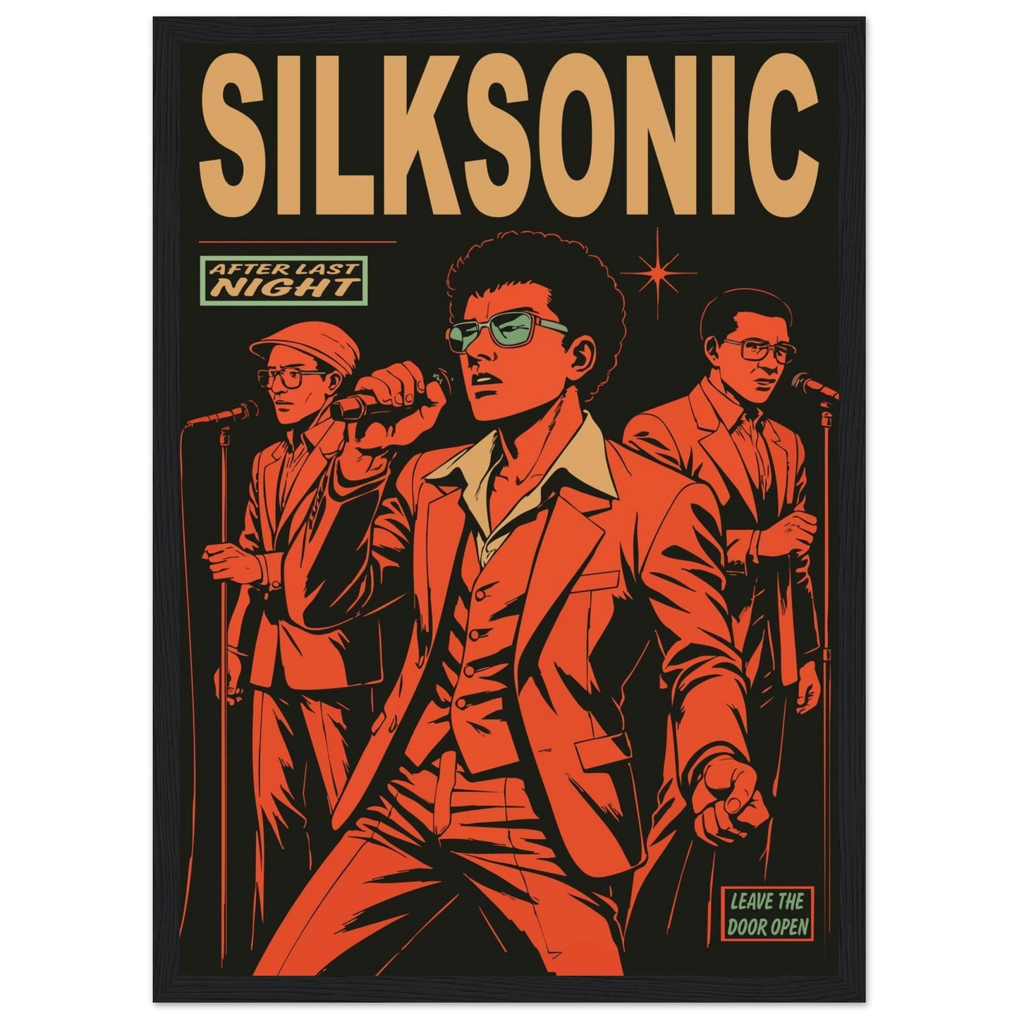 Silksonic Funk - Premium Matte Paper Wooden Framed Poster