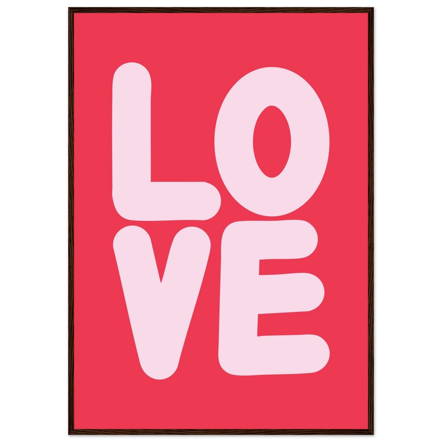 Sign 'Love' - Premium Matte Paper Wooden Framed Poster