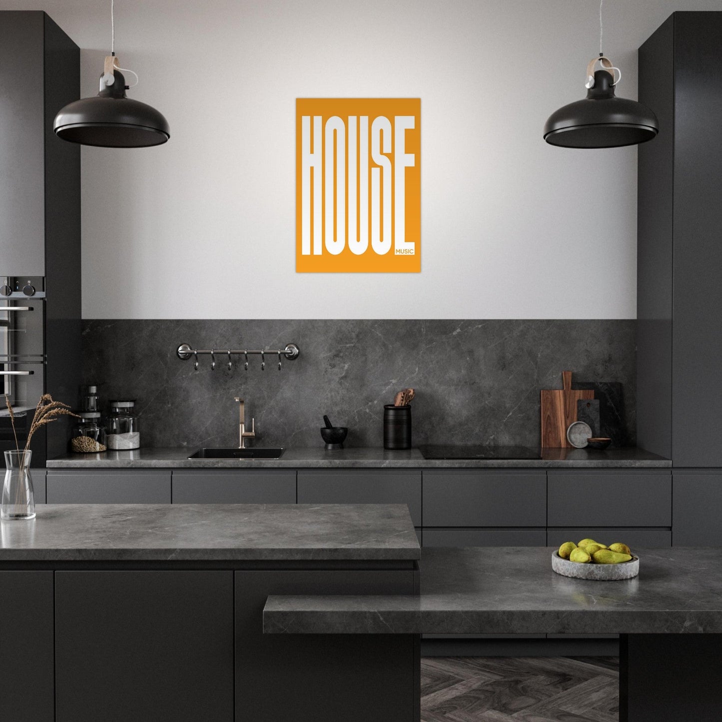 Music HOUSE - Premium Matte Paper Poster