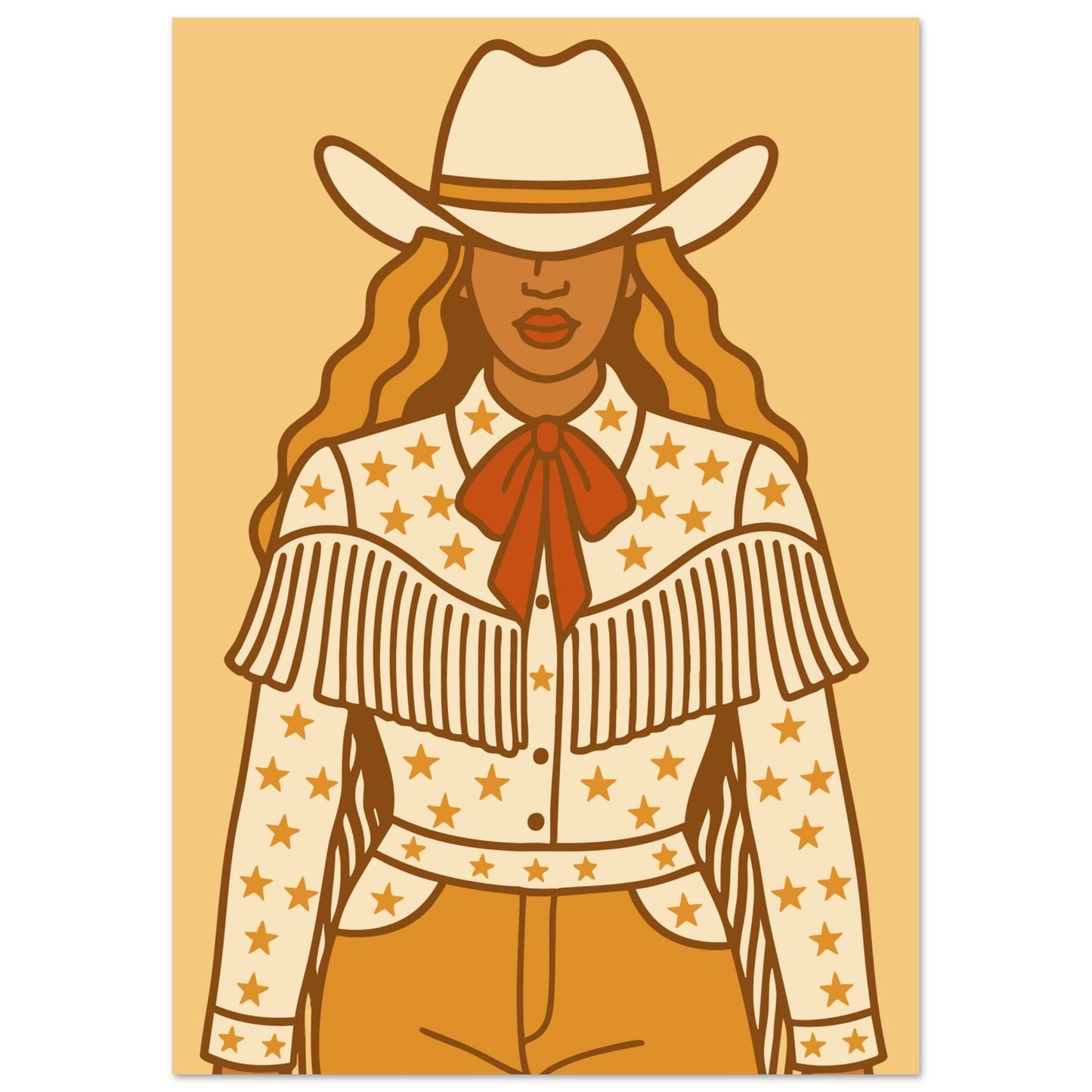 Cowboy 'B' - Premium Matte Paper Poster