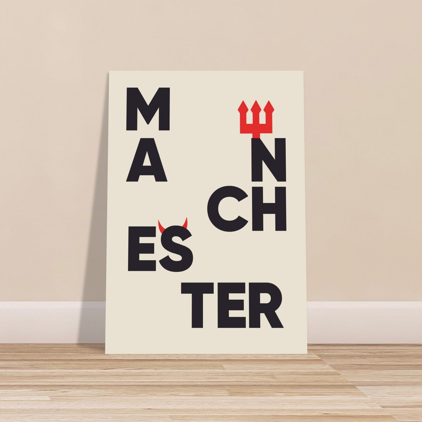 Cities/ Places 'Manchester' - Premium Matte Paper Poster