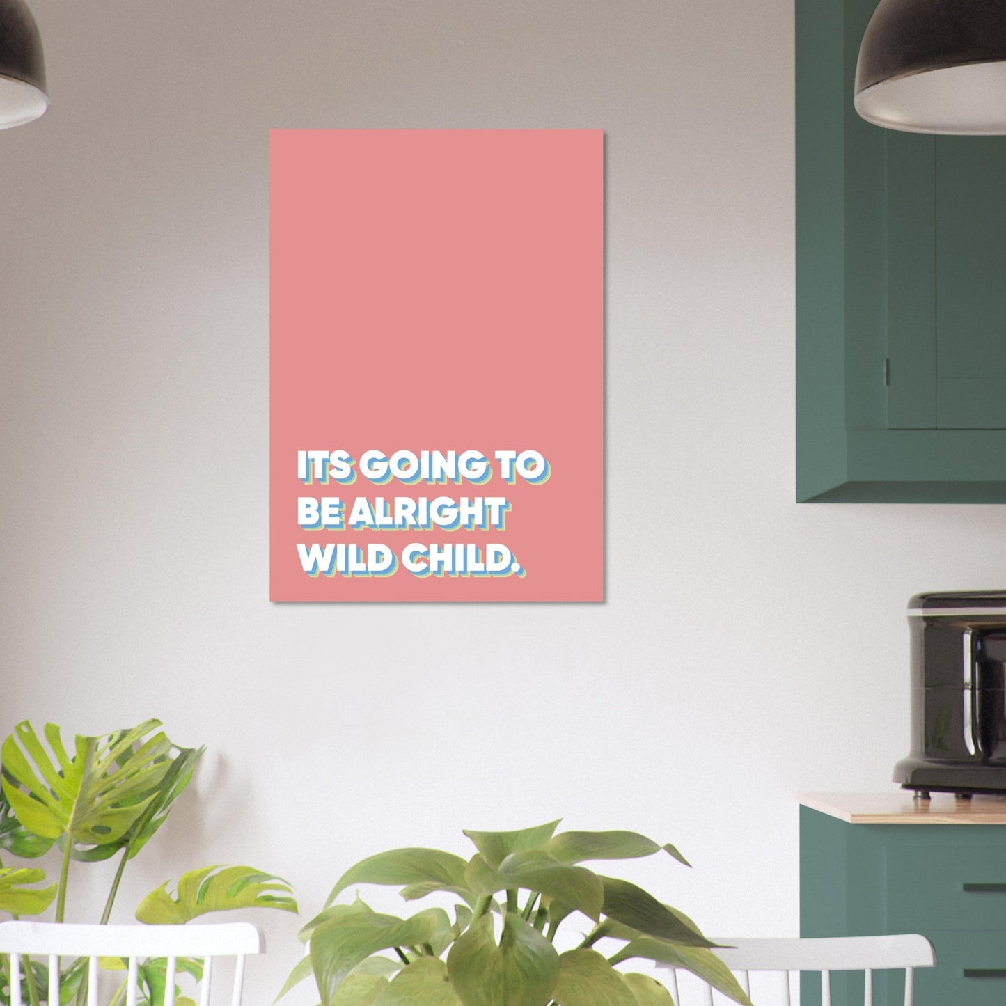 Sign 'Wild Child' - Premium Matte Paper Poster