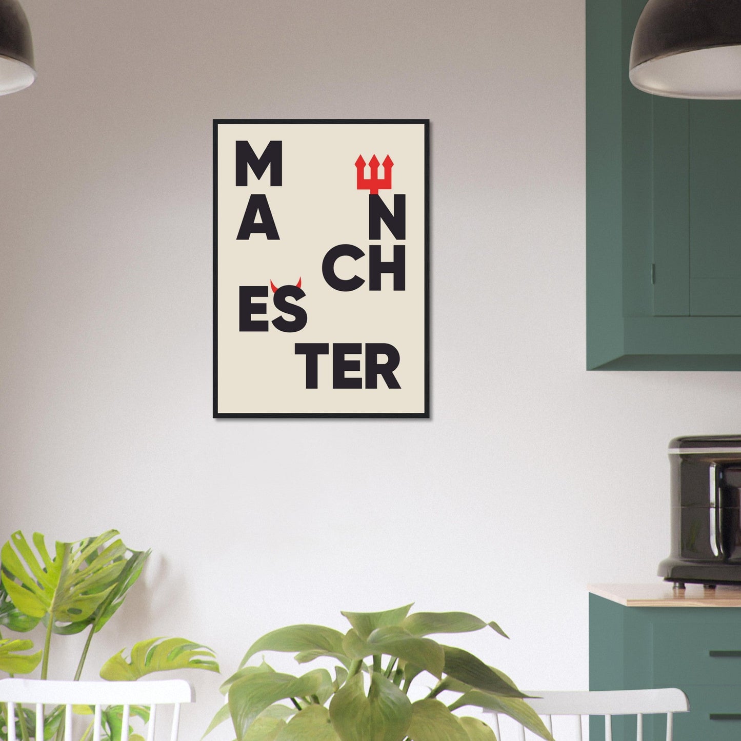 Cities/ Places 'Manchester' - Premium Matte Paper Wooden Framed Poster