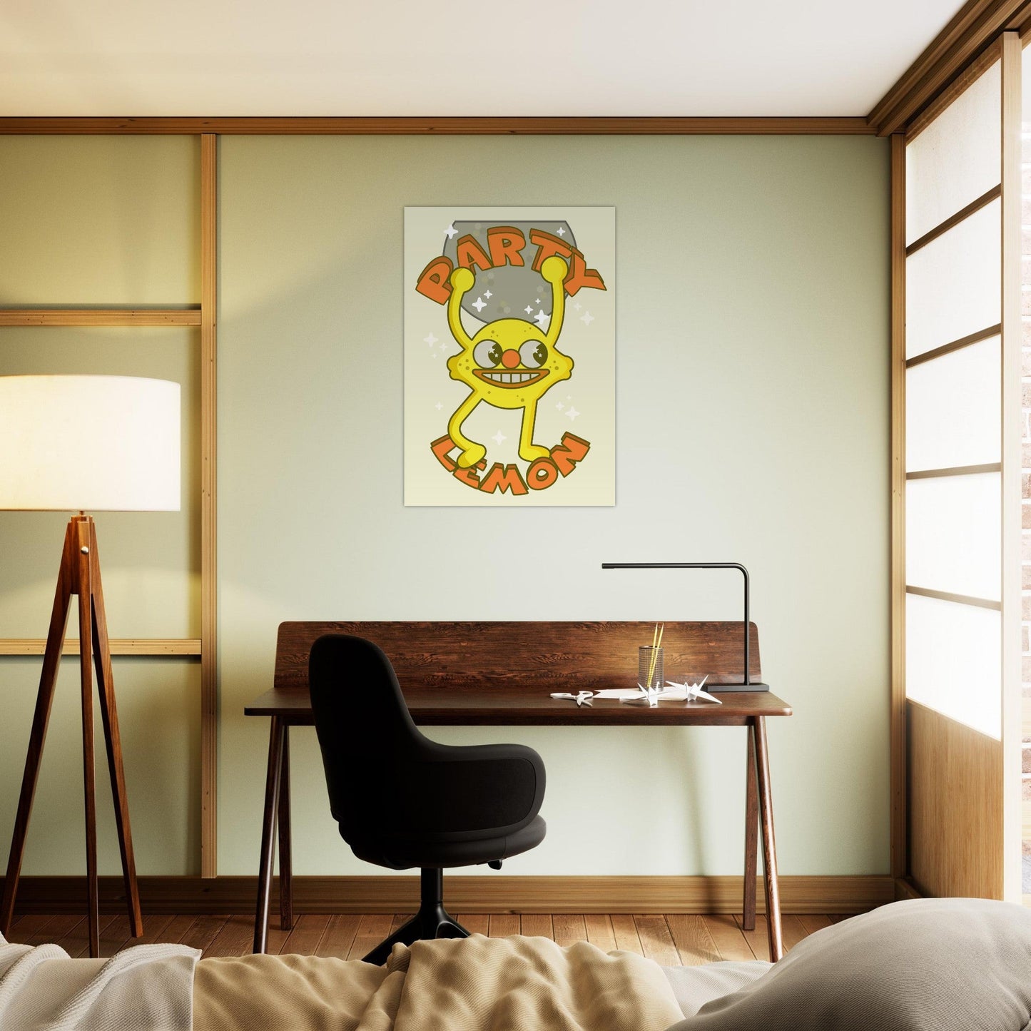 Fruity 'Party Lemon' - Premium Matte Paper Poster