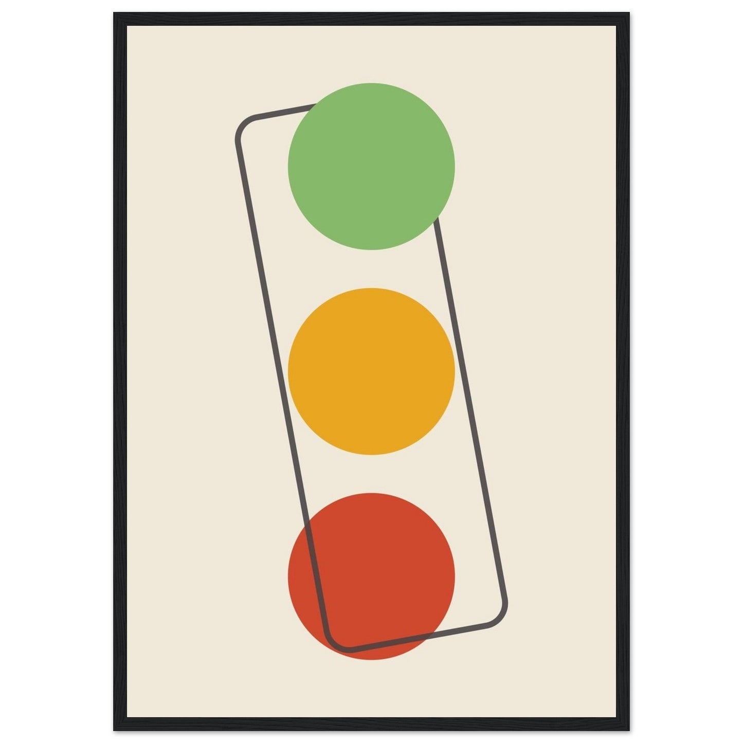 Sign 'The Lights' - Premium Matte Paper Wooden Framed Poster