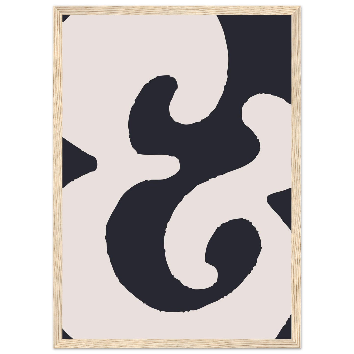 Sign '&' - Premium Matte Paper Wooden Framed Poster