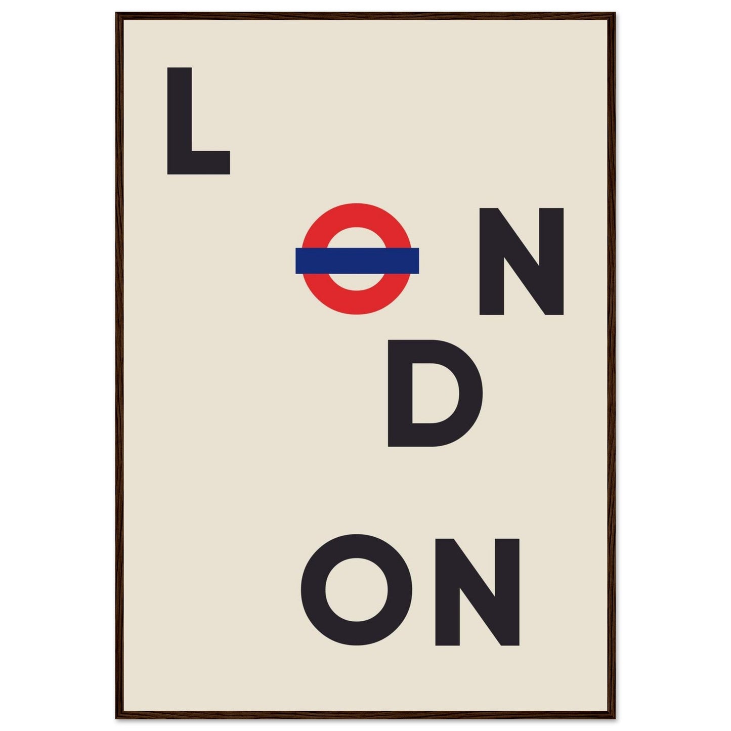 Cities/ Places 'London' - Premium Matte Paper Wooden Framed Poster