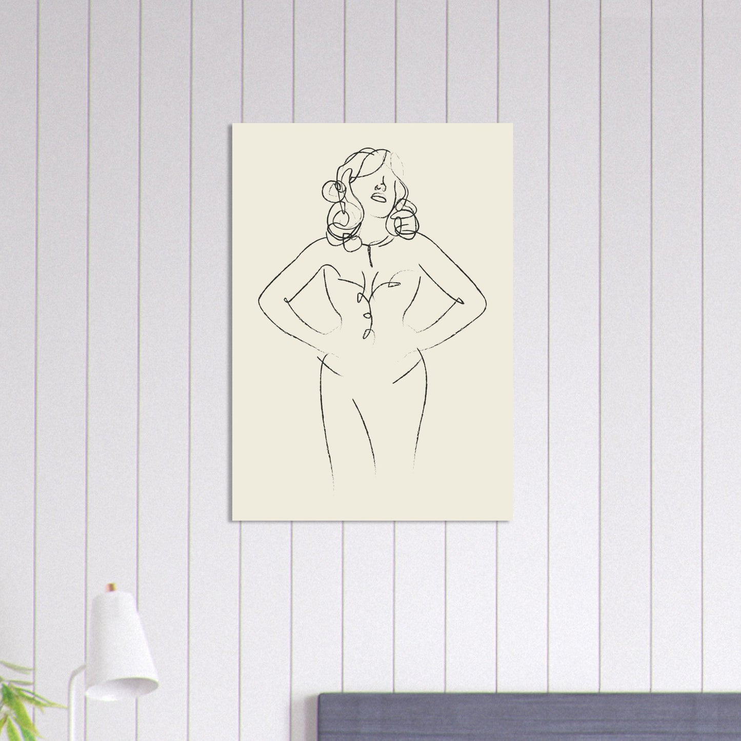 Line Art 'Sabrina' - Premium Matte Paper Poster