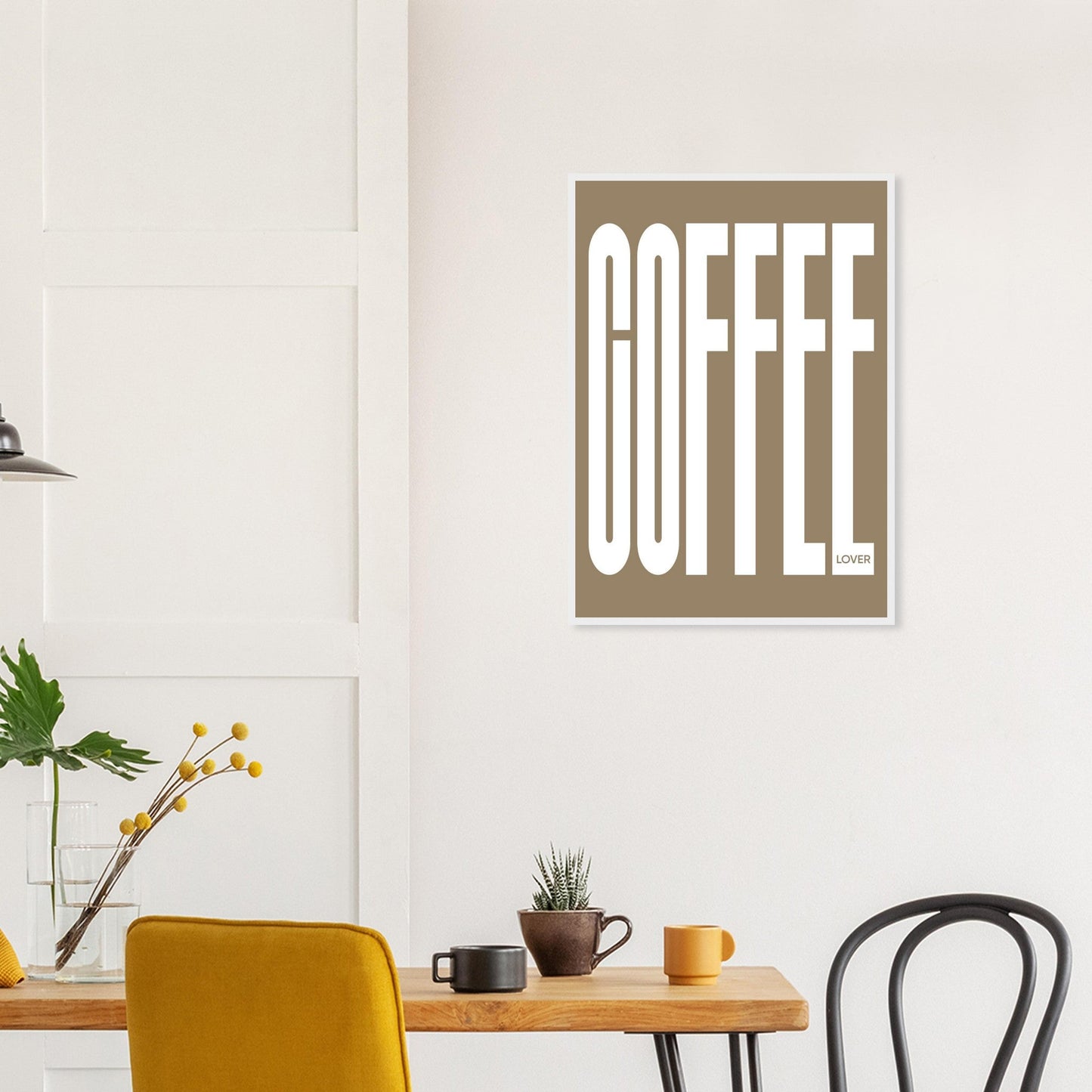 COFFEE - Premium Matte Paper Wooden Framed Poster