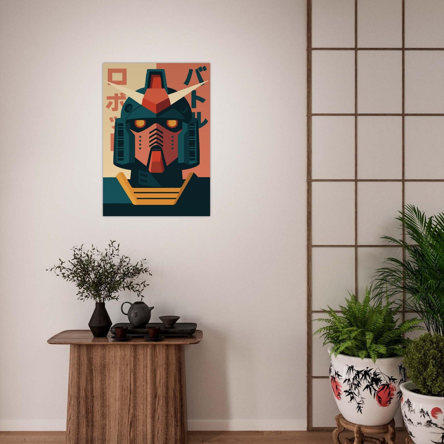 Robot Battle - Premium Matte Paper Poster