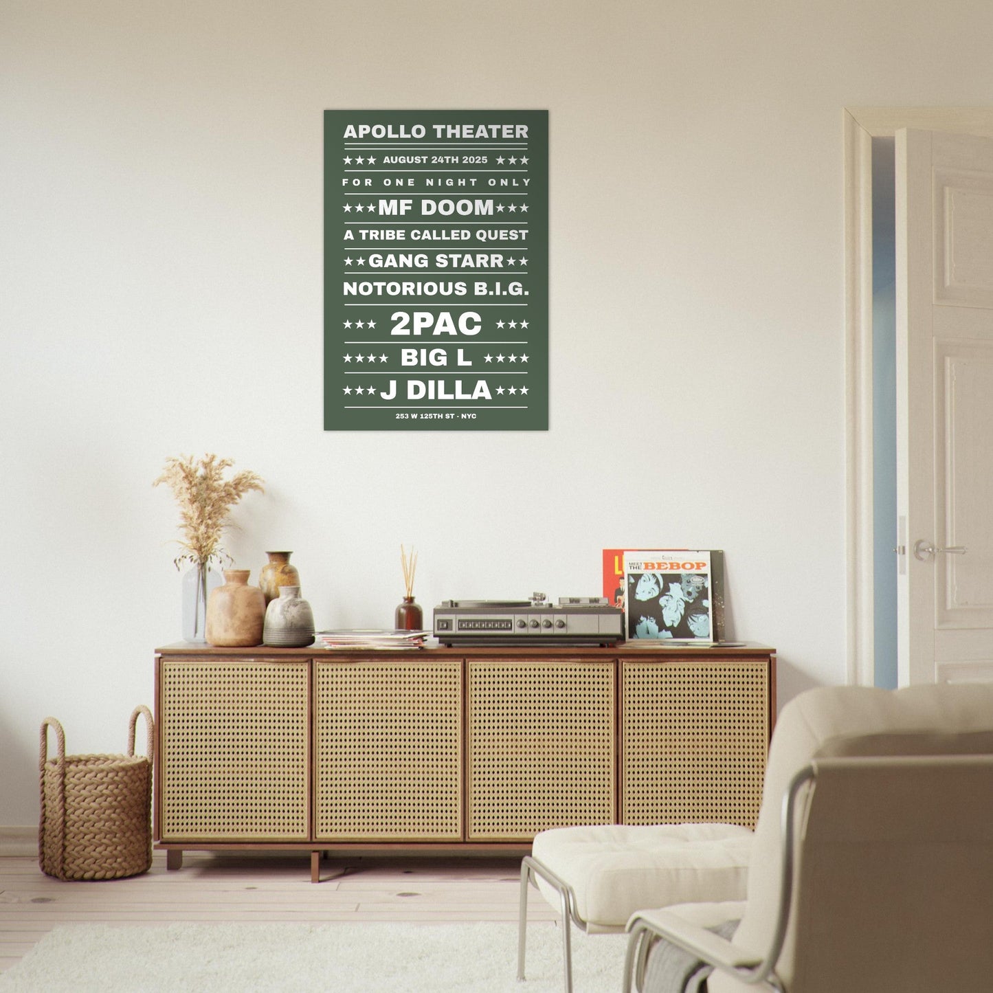 Sign 'Dream Hip Hop Gig' - Premium Matte Paper Poster