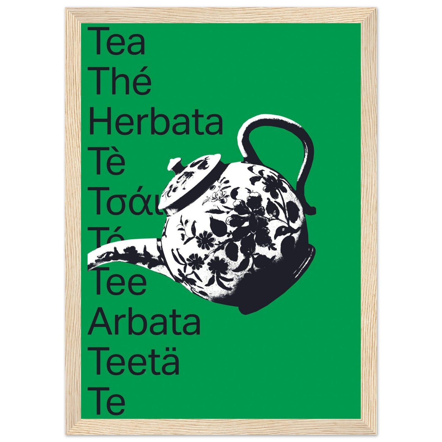 Ed Dickinson 'Tea' - Premium Matte Paper Wooden Framed Poster