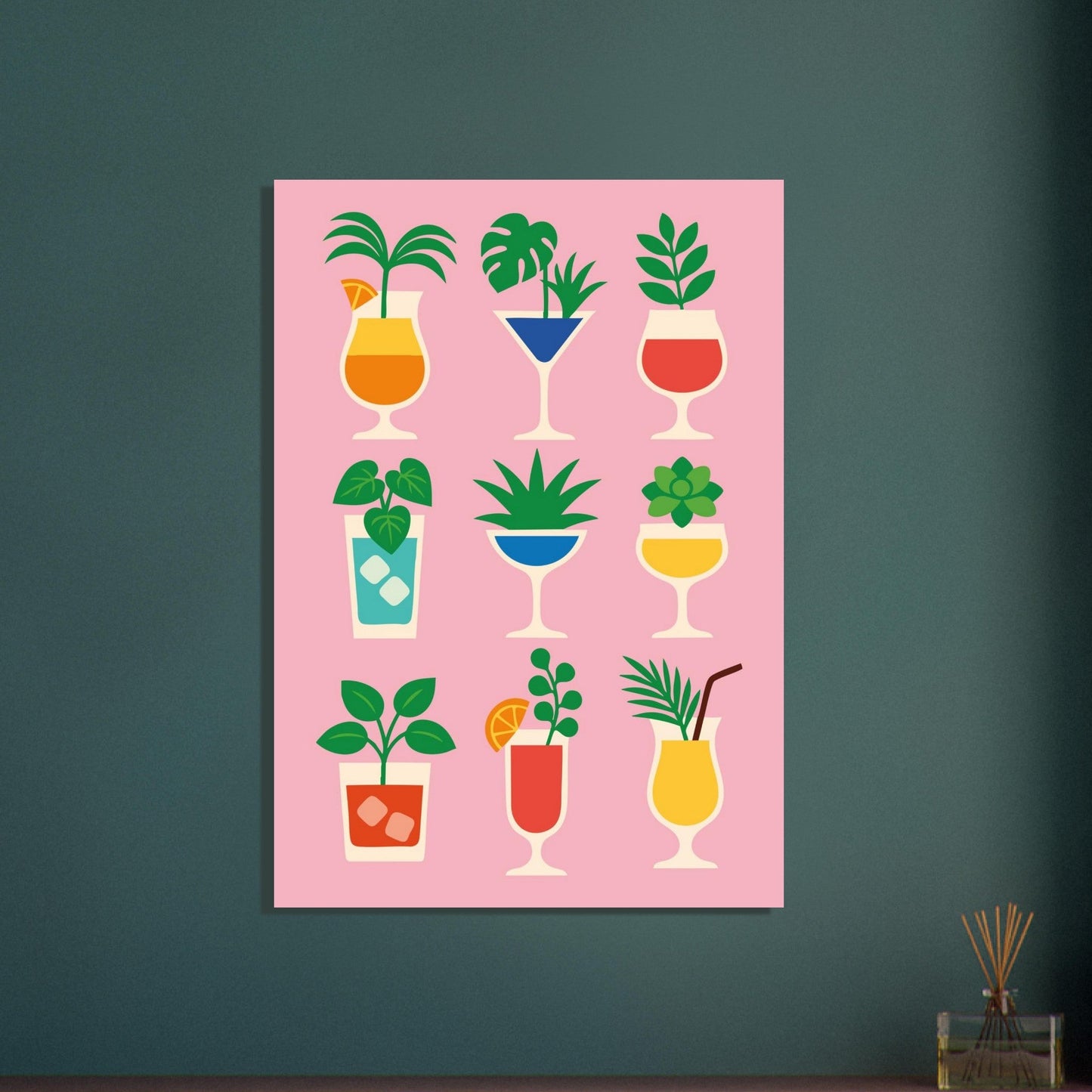 Cocktail Jungle - Premium Matte Paper Poster
