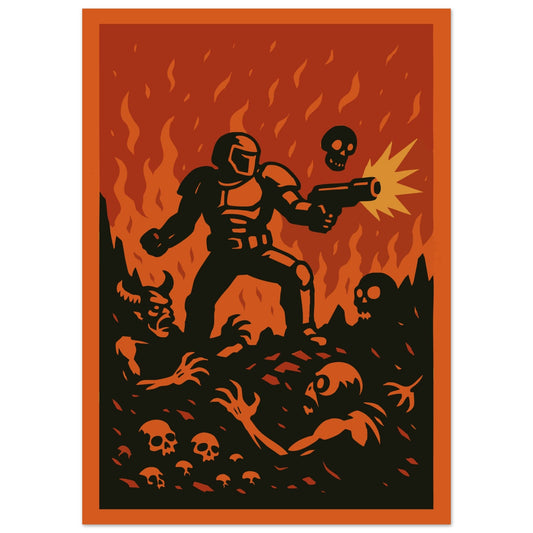 Gaming 'Slayer' - Premium Matte Paper Poster
