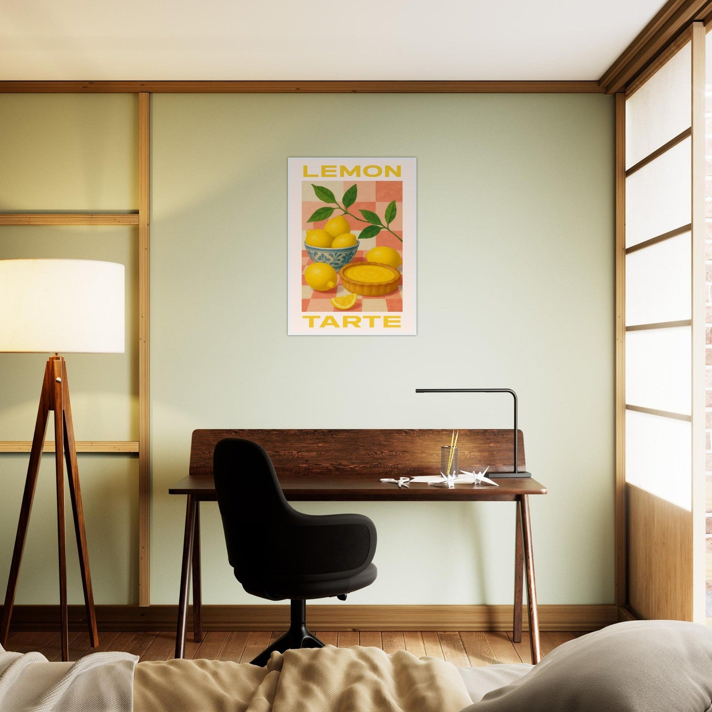 Fruity 'Lemon Tarte'  - Premium Matte Paper Wooden Framed Poster