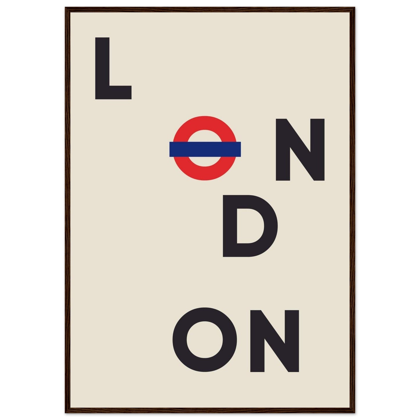 Cities/ Places 'London' - Premium Matte Paper Wooden Framed Poster