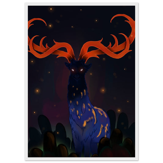 Animals 'Creature of the Forrest' - Premium Matte Paper Wooden Framed Poster
