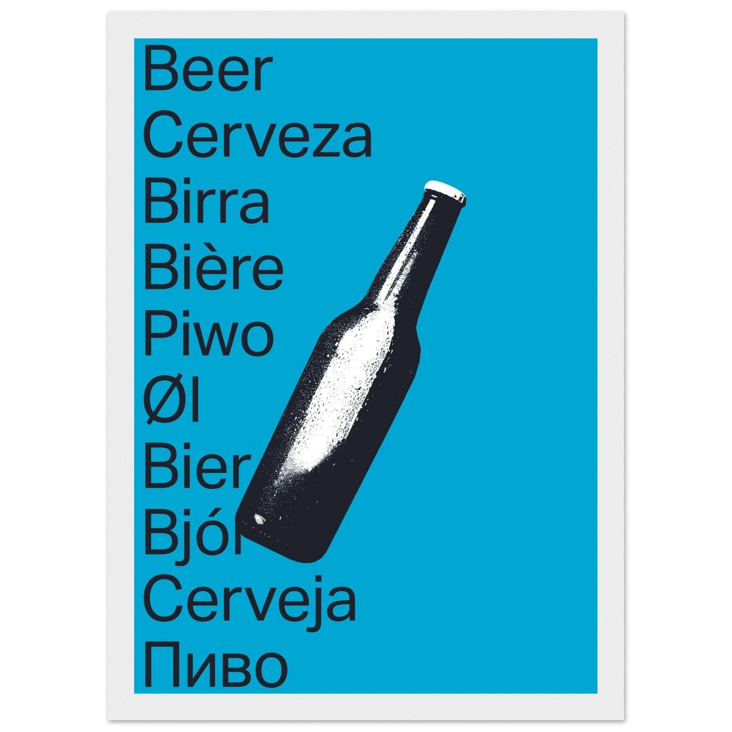Ed Dickinson 'Beer' - Premium Matte Paper Wooden Framed Poster