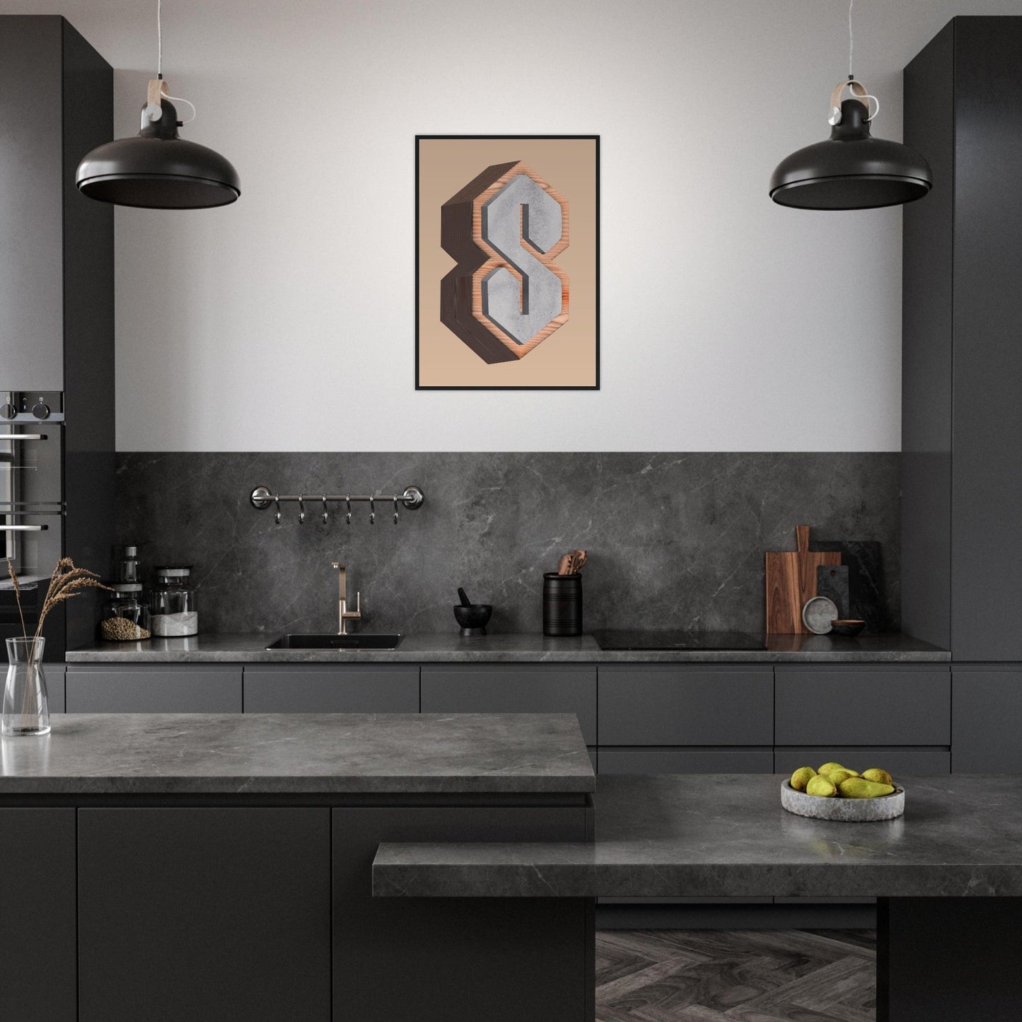 Super S - Premium Matte Paper Wooden Framed Poster