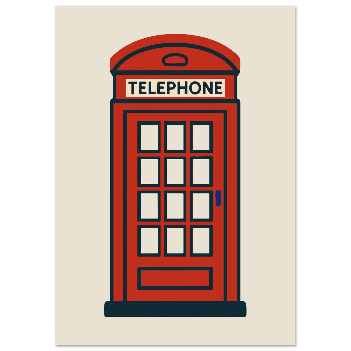 Cities/ Places 'Phone Box' - Premium Matte Paper Poster