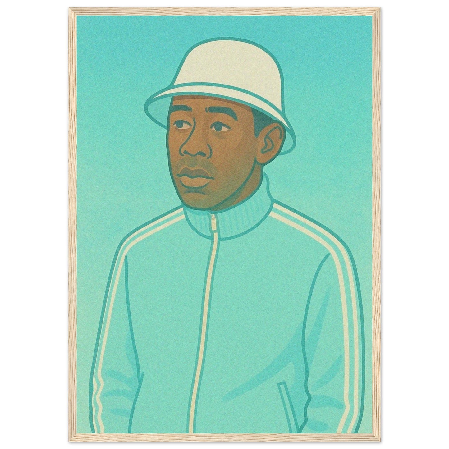 Tyler - Premium Matte Paper Wooden Framed Poster