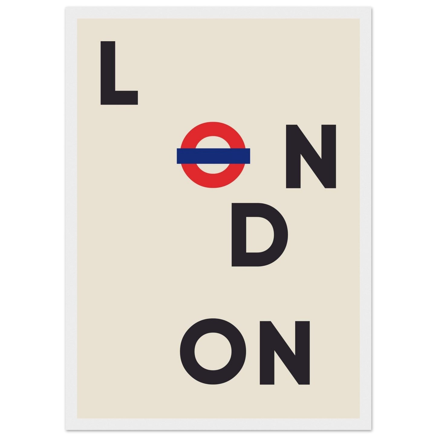 Cities/ Places 'London' - Premium Matte Paper Wooden Framed Poster