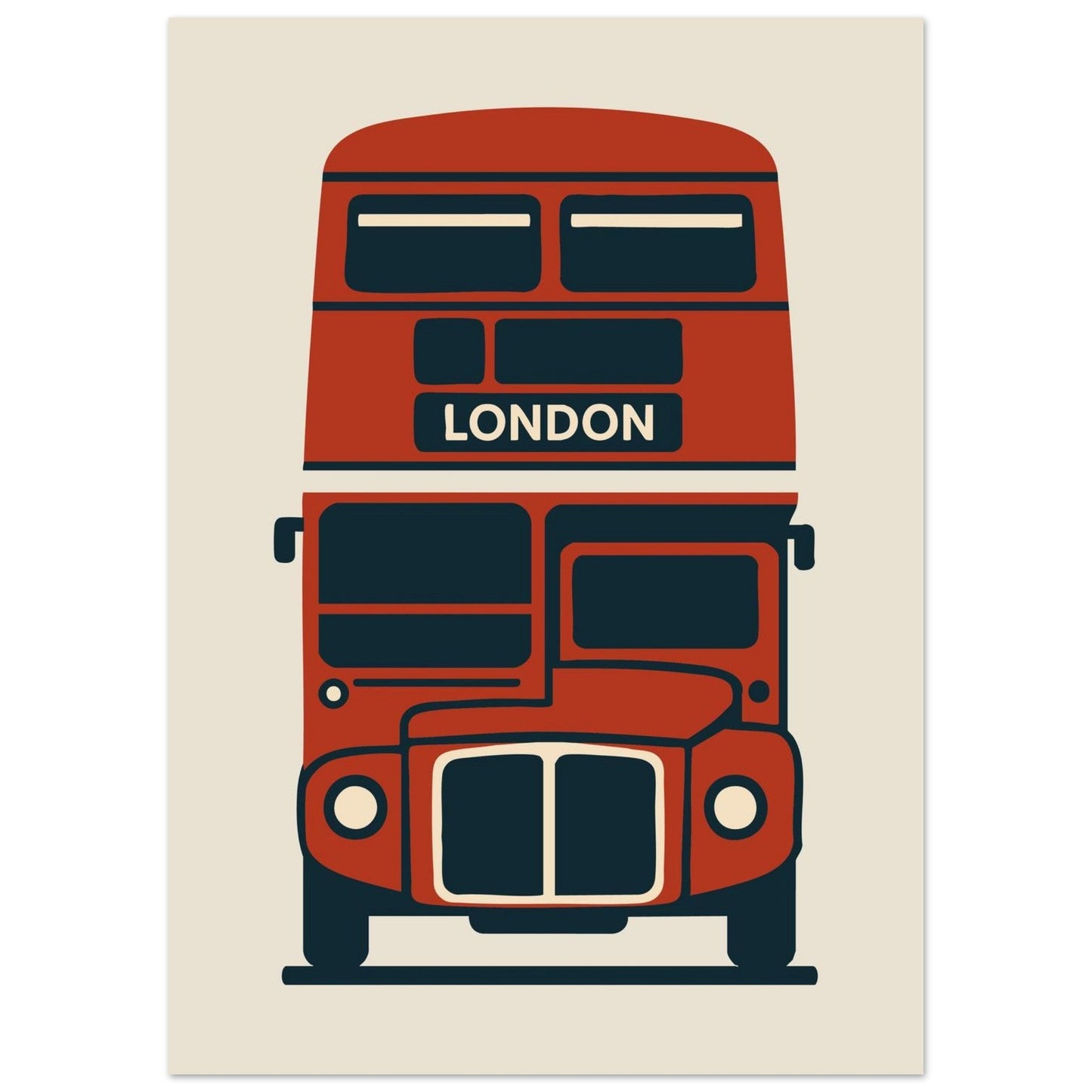 Cities/ Places 'Bus' - Premium Matte Paper Poster