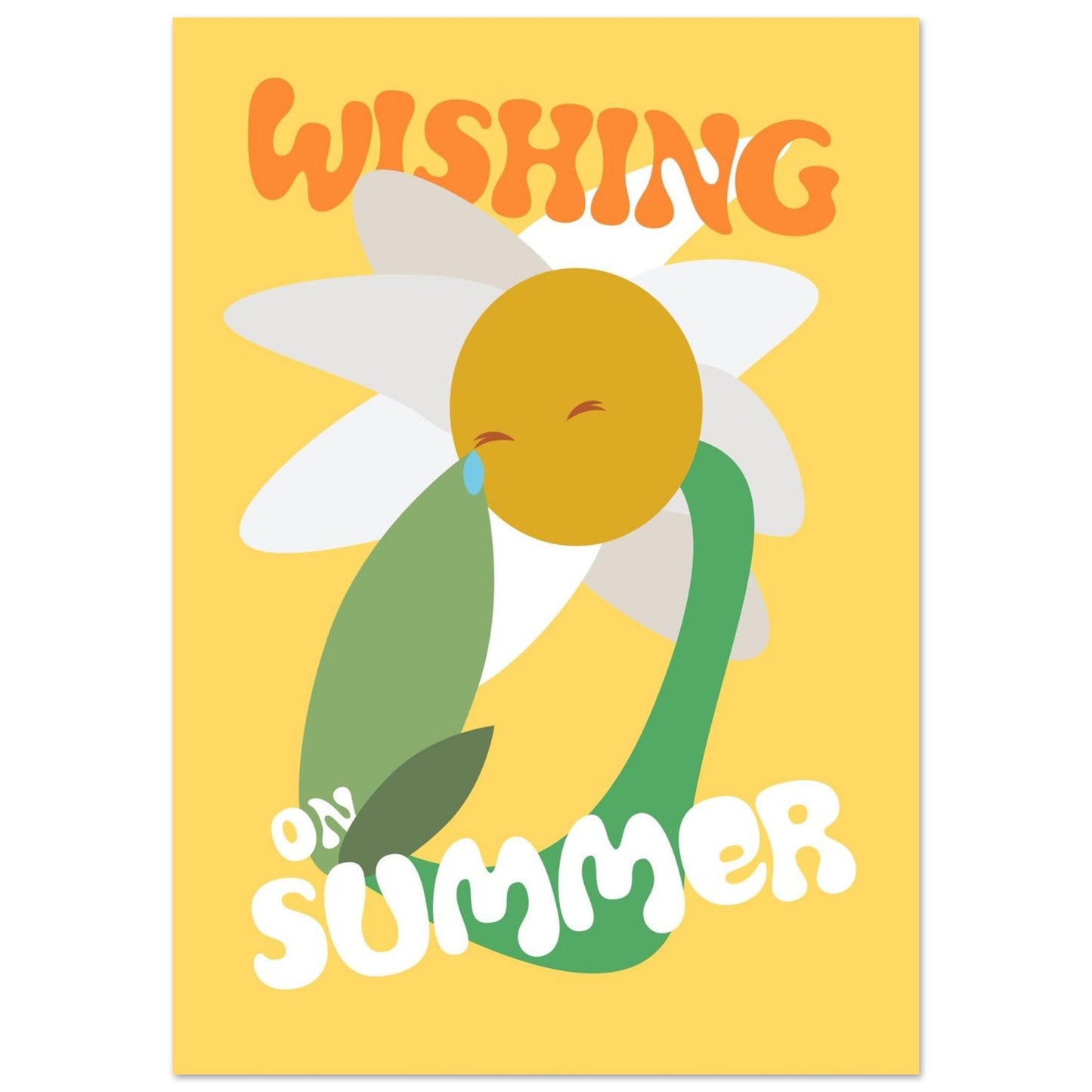 Flowers 'Wishing on Summer' - Premium Matte Paper Poster