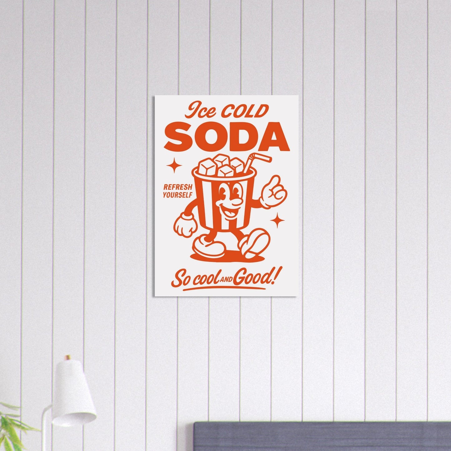 Food 'Ice Cold Soda' - Premium Matte Paper Poster