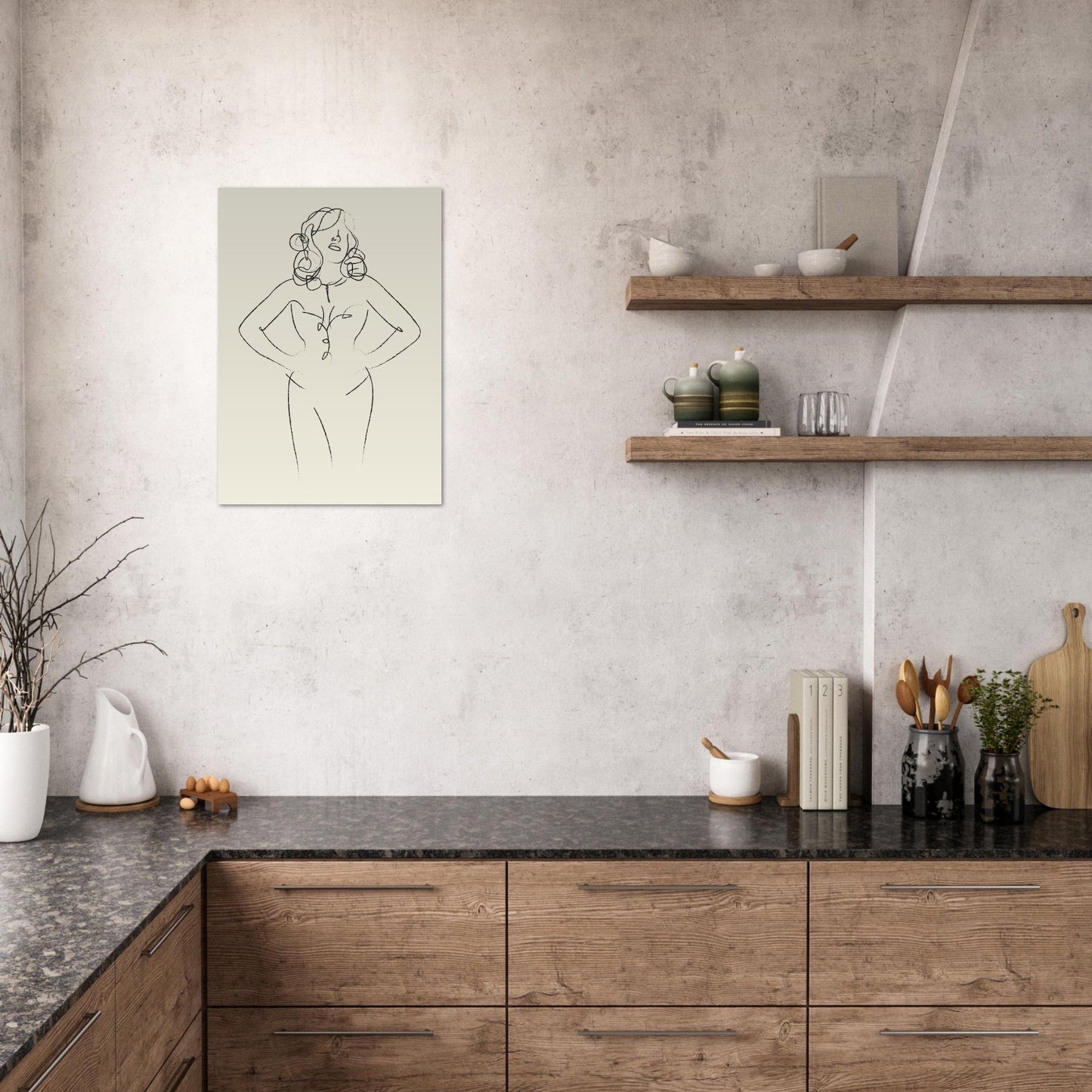 Line Art 'Sabrina' - Premium Matte Paper Poster