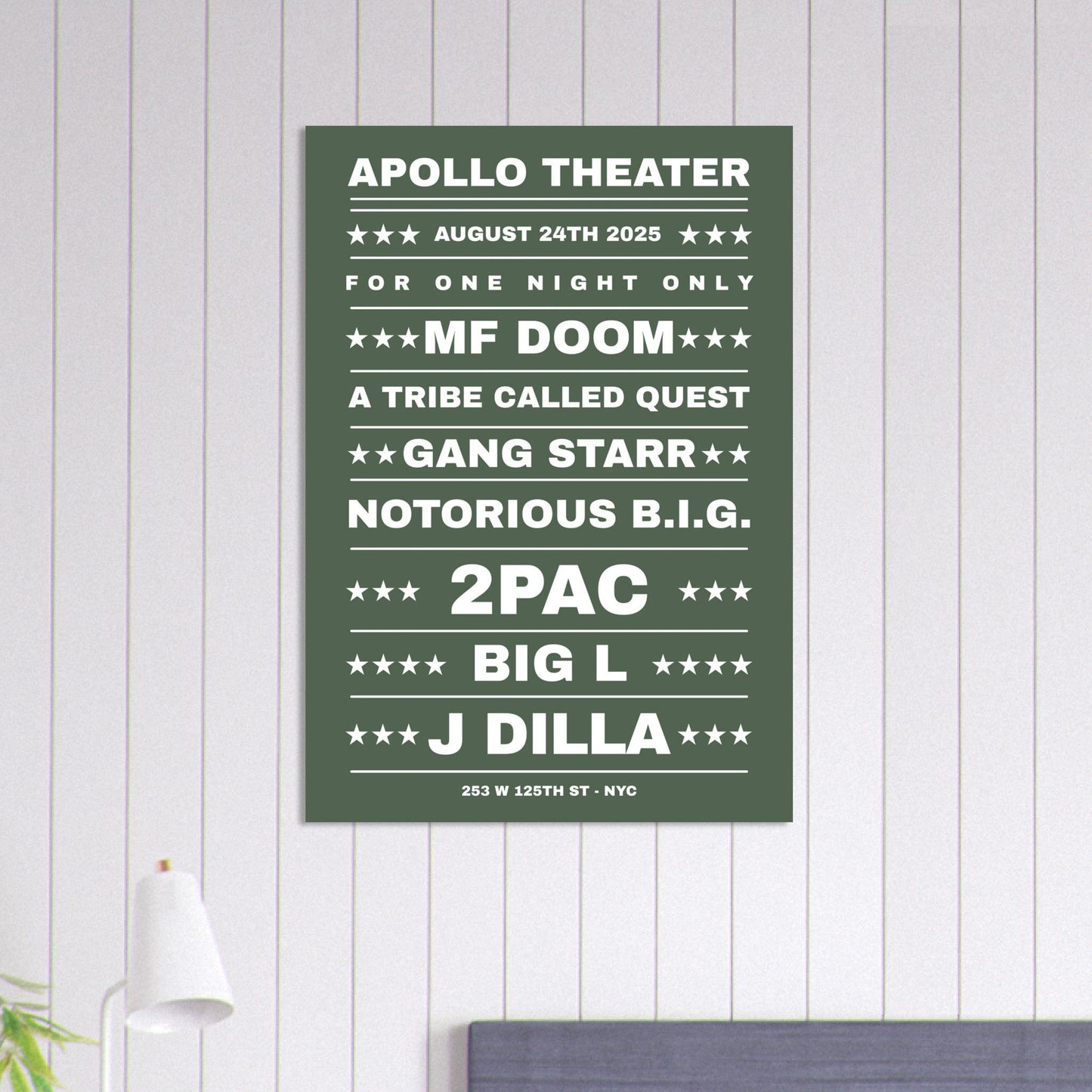 Sign 'Dream Hip Hop Gig' - Premium Matte Paper Poster